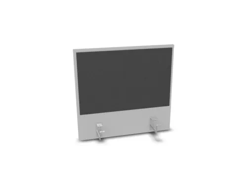 opzetpaneel bureau aanbouw achter MP-lichtgrijs BN8010-antraciet 600mm