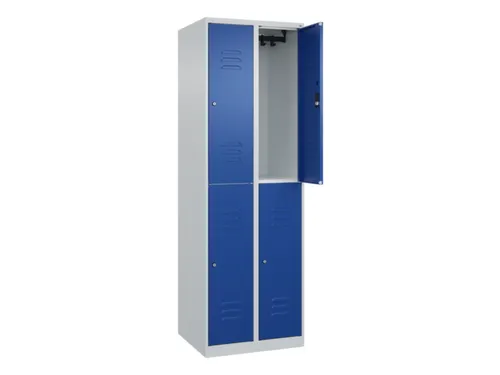 dubbeldekse locker,HxBxD 1850x600x500mm,2x2vak.,vak B 300mm