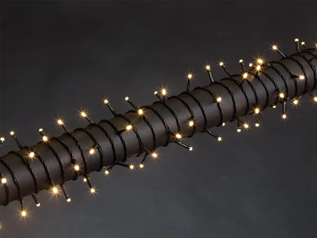 Luna LED - 12m - 160 Leds - WIT - Groene Kabel - Modulator - 24 V