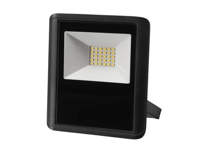 Led-Schijnwerper Voor Buitenshuis - 20 W, Neutraalwit - Zwart