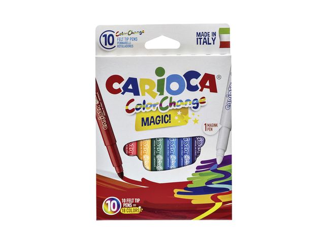 Viltstiften Carioca Magic set à 10 stuks assorti | ViltstiftenShop.nl