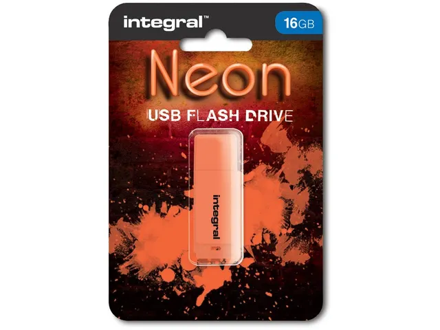 Neon clé USB 2.0, 16 Go, orange
