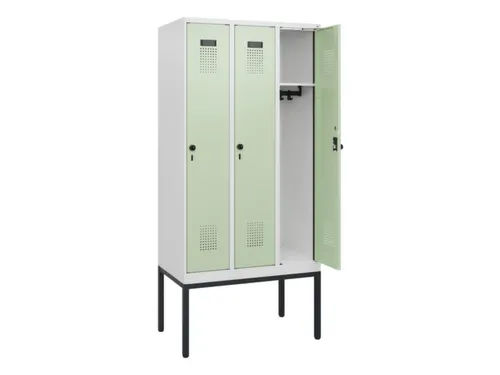 schoollocker,HxBxD 1950x900x500mm,3vak,vak B 300mm,draaigrendel