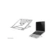 Opvouwbare laptopstandaard NSLS085SILVER Zilver