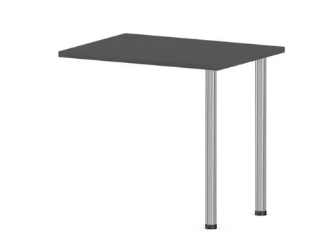 aanbouwtafel,i.h.v.,HxBxD 720-840x800x600mm,MS-donkergrijs