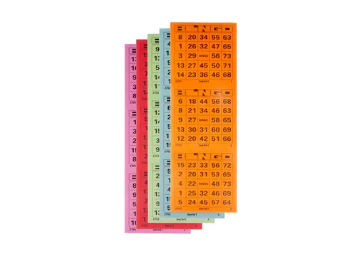 Bingokaart Kangaro krimp a 5 blok assorti kleuren