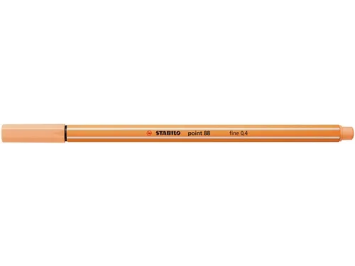 Fineliner STABILO point 88/25 fijn pastel oranje