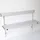 klapbank LxD 1200x380mm aluminium lijsten frame staal RAL7035