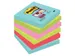 Memoblok 3M Post-it 654 Super Sticky 76x76mm Miami Assorti