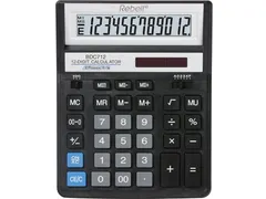 Calculator Rebell-BDC712GL-BX zwart-goud desktop