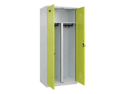 PBM-locker,HxBxD 1850x800x500mm,2vak,vak B 400mm,draaigrendel