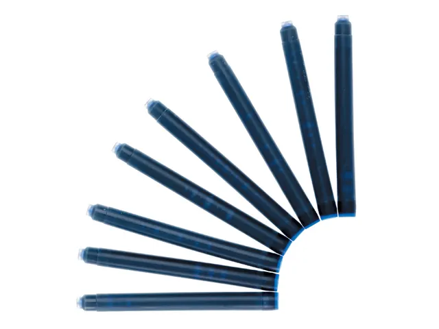 Inktpatroon Waterman lang Mysterious Blue Blauw-Zwart 8 stuks