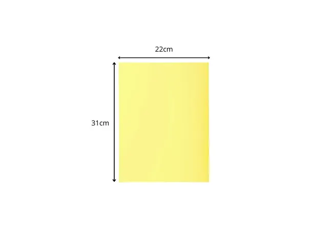 Pak van 250 inlegmappen SUPER 60 22x31c Kanariegeel