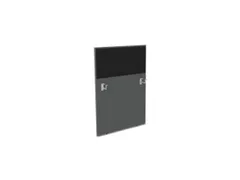 baliepaneel v. bureau aanbouw links MS-donkergrijs BN8033-zwart 800mm