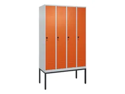 locker,HxBxD 2120x1200x500mm,4vak,vak B 300mm,draaigrendel