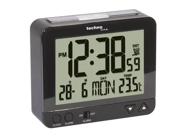 Wekker Technoline WT 195 95x80x32mm zwart