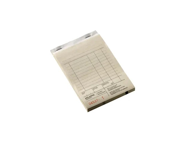 Kassablok Djois Atlanta met kopie (carbon) 142x100mm 50x2vel wit