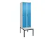 locker voor scheiding van kleding,HxBxD 2120x600x815mm,2vak