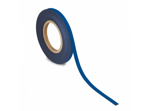 Magneetband Blauw beschrijf wisbaar 10mx10mmx1mm