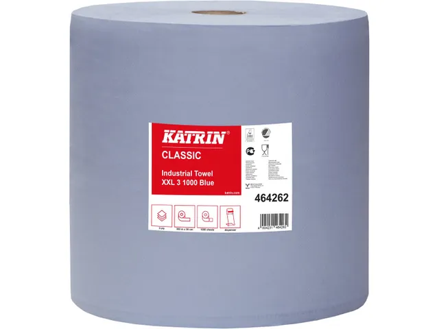 Poetsrol Katrin Classic XXL 464262 3-laags 38cmx360m blauw