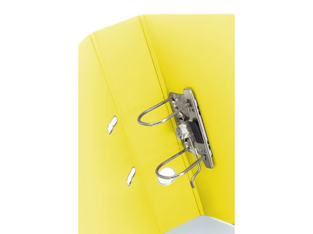 Ordner Kangaro A4 2 rings 75mm PP/Papier geel