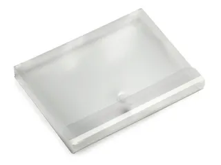 Enveloptas HF2 A4 330x250x30mm dwars PP transparant wit - 2