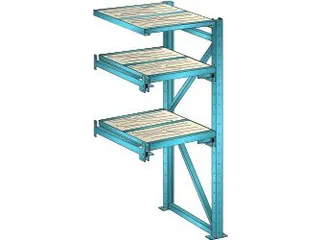 uittrekstelling voor zware lasten,HxBxD 2000x890x860mm,vaklast 1000kg - 2