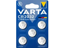 Batterij Varta knoopcel CR2032 lithium blister à 5 stuks