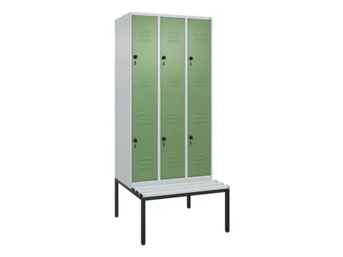 Dubbeldekse dekenkist,HxBxD 2120x900x815mm,3x2vak.,vak B 300mm