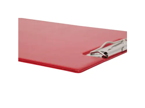 Klembordmap MAUL A4 staand PVC met penlus en insteek rood