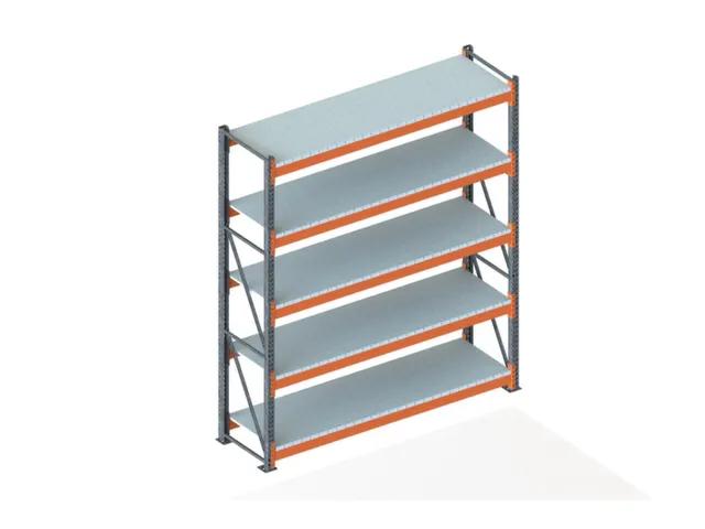 Breedvakstelling Basisveld Hxbxd 3300x2870x800mm 5 Stalen Legborden