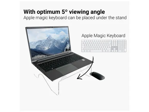 Acryl Laptopstandaard Transparant voor Laptops tot 17 Inch