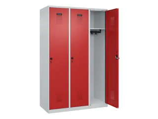 locker,HxBxD 1850x1200x500mm,3vak,vak B 400mm,draaigrendel - 2