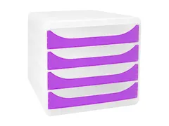 Ladenbox A4+ 4 Laden BIG-BOX Chromaline Transparant paars