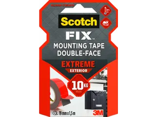 Plakband Scotch Extreme Exterior 19mm x 1,5m dubbelzijdig - 1