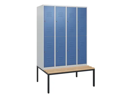 Dubbeldekse dekenkist,HxBxD 1950x1200x815mm,4x2vak.,vak B 300mm