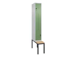 Z-garderobekast,HxBxD 2120x300x815mm,2vak,vak B 300mm,draaigrendel