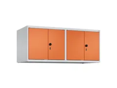 opzetkast,v. locker,4vak.,vak B 300mm,HxBxD 500x1200x500mm,vleugeldeur