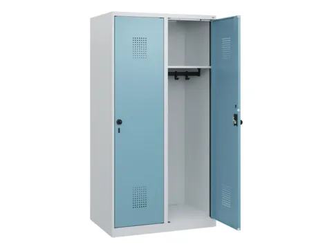 schoollocker,HxBxD 1530x800x500mm,2vak,vak B 400mm,draaigrendel