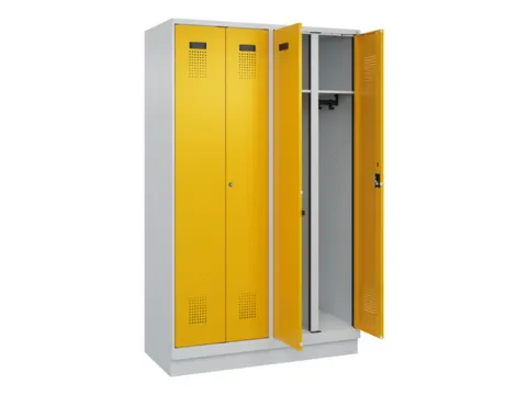 locker voor scheiding van kleding,HxBxD 1950x1200x500mm,4vak