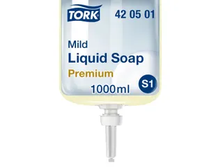 Handzeep Tork S1 vloeibaar mild geparfurmeerd parelwit 1000ml 420501 - 2