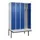 locker met bank,voor scheiding van kleding,HxBxD 2120x1200x815mm,4vak