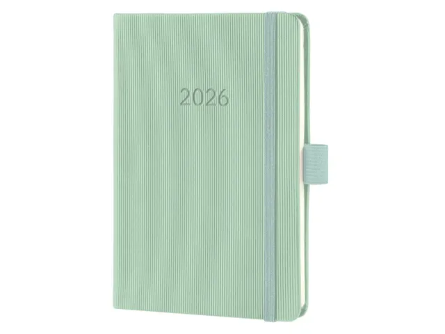Weekagenda Conceptum A6 2026 (NL/FR/EN/DU) Mint Green Hardcover