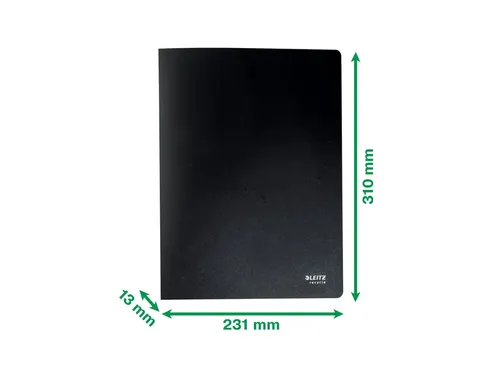 Showmap Leitz Recycle A4 40 tassen gerecycled PP zwart