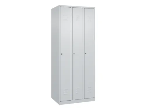 locker,HxBxD 1850x750x500mm,3vak,vak B 250mm,cil.-slot,staand op vloer