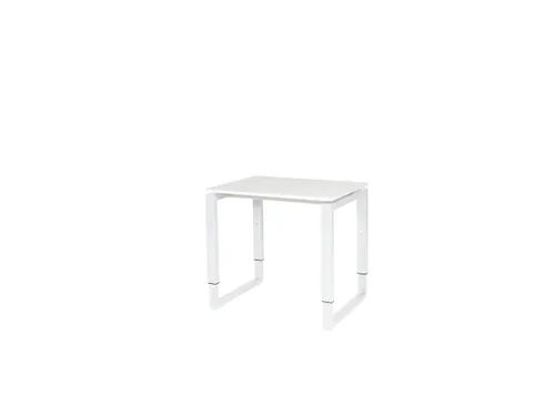 Domino Plus Bureau Hoogte Verstelbaar 800x600mm Wit 25mm Wit O-Poot