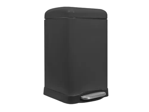 Pedaalemmer 20 Liter Vierkant Mat Zwart