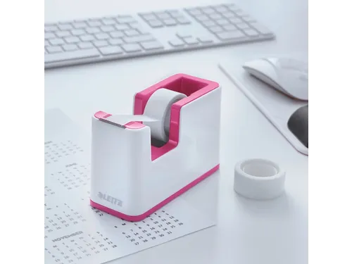 Plakbandhouder Leitz WOW wit/roze