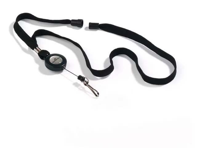 Textielkoord 10 met afrolmechanisme en veerhaak enkel verpakt