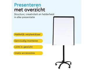 BRASQ Flipover Mobiel 70x100cm Magnetisch Zwart inclusief accessoires - 4